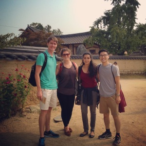 Group shot in a traditional Hanok village!