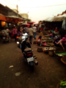 Typical local market scene -  Siem Reap