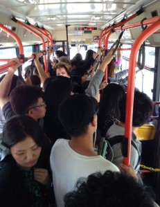 And no visit in Korea is complete without a crowded bus ride.