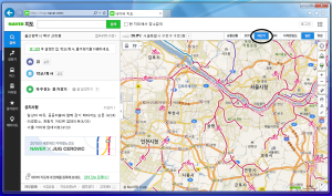 Naver Map of Seoul Bike Routes